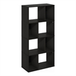 Furinno DALY 8-Cube Irregular Cubes Bookcase in Bookshelf in Storage Espresso