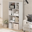 Furinno DALY 8-Cube Irregular Cubes Bookcase in Bookshelf in Storage White