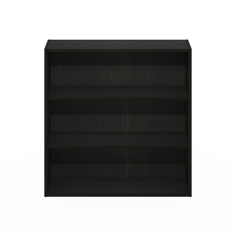 Furinno PASIR 3-Tier Bookcase in Bookshelf in 31.5 Inch Wide in Espresso