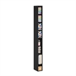 Furinno FULDA 8-Tier  Storage Shelf Bookcase in 6-Inch Width in Blackwood