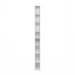 Furinno FULDA 8-Tier  Storage Shelf Bookcase in 6-Inch Width in White