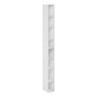 Furinno FULDA 8-Tier  Storage Shelf Bookcase in 6-Inch Width in White