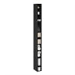 Furinno FULDA 10-Tier  Storage Shelf Bookcase in 6-Inch Width in Blackwood