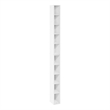 Furinno FULDA 10-Tier  Storage Shelf Bookcase in 6-Inch Width in White