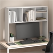 Furinno CLASSIC Desktop Bookshelf Storage Hutch in Desk Organizer with 4 White
