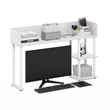 Furinno CLASSIC Desktop Bookshelf Storage Hutch in Desk Organizer White/White