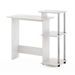 Furinno Efficient Home Laptop Notebook Computer Desk in Stainless Steel Tubes