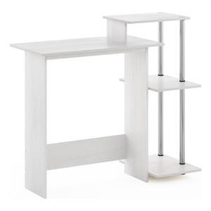 Furinno Efficient Home Laptop Notebook Computer Desk in Stainless Steel Tubes