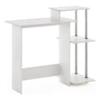 Furinno Efficient Home Laptop Notebook Computer Desk in Stainless Steel Tubes