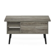 Furinno JENSEN Living Room Wooden Leg Lift Top Coffee Table With French Oak Grey