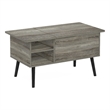 Furinno JENSEN Living Room Wooden Leg Lift Top Coffee Table With French Oak Grey