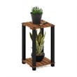 Furinno Pangkor 2-Tier Turn-N-Tube INDOor Outdoor Plant Shelf Wood Natural/Black