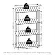 Furinno Pangkor 4-Tier Turn-N-Tube INDOor Outdoor Plant Shelf Wood Natural/Black
