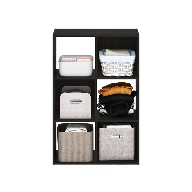 Furinno PELLI CUBIC Multipurpose Clothing & Closet Storage Organizer Espresso