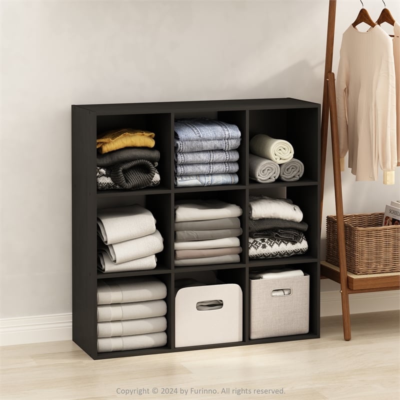 Furinno PELLI CUBIC Multipurpose Clothing & Closet Storage Organizer Americano