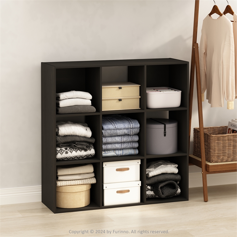 Furinno PELLI CUBIC Multipurpose Clothing & Closet Storage Organizer Espresso