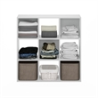 Furinno PELLI CUBIC Multipurpose Clothing & Closet Storage Organizer Shelf White