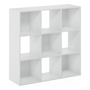 Furinno Pelli Cubic Multipurpose Clothing & Closet Storage Organizer Shelf White