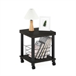Furinno TURN-N-TUBE CLASSIC 2-Tier End Table in Side Table with Espresso/Black
