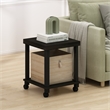 Furinno TURN-N-TUBE CLASSIC 2-Tier End Table in Side Table with Espresso/Black