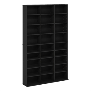 Furinno JAYA 24-Shelf Multimedia Media Storage Tower Rack with Americano