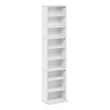 Furinno JAYA 9-Shelf Multimedia Media Storage Tower Rack with AdJUSTable White