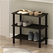 Furinno TURN-N-TUBE 26-Inch 3-Tier Freestanding Shoe Rack Storage Espresso/Black