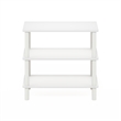 Furinno TURN-N-TUBE 26-Inch 3-Tier Freestanding Shoe Rack Storage White/White