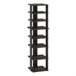 Furinno Compact 8-Tier Vertical Free Standing Shoe Tower in Shoe Rack Espresso