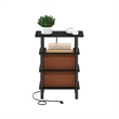 Furinno TURN-N-TUBE 4-Tier Side Table in End Table in Espresso/Black/Brown