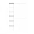 Furinno Fano Clothing & Closet Storage Organizer Shelf Tower with 2 White