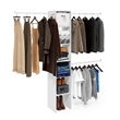 Furinno Fano Clothing & Closet Storage Organizer Shelf Tower with 3 White