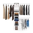 Furinno Fano Clothing & Closet Storage Organizer Shelf Tower with 3 White