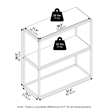 Furinno MORETTI Modern Lifestyle Wide Stackable Shelf in Solid White/White