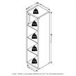 Furinno CUBICLE Open Back Decorative Verticle Cube Storage Organizer in White