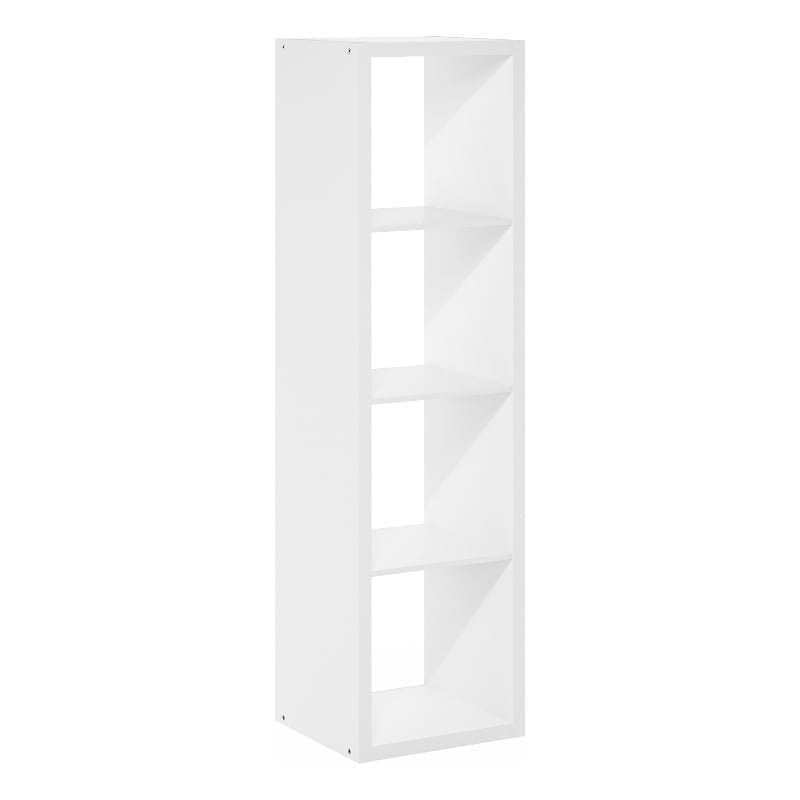 Furinno CUBICLE Open Back Decorative Verticle Cube Storage Organizer in White