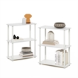 Furinno TURN-N-TUBE 3-Tier Compact Multipurpose Shelf Display Rack in Set of 2