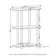 Furinno TURN-N-TUBE No Tools 3-Tier Modern Oval Side Display White/Virgin White