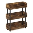 Furinno TURN-N-TUBE 3-Tier Freestanding Multipurposes Display Amber Pine/Black