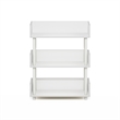 Furinno TURN-N-TUBE 3-Tier Freestanding Multipurposes Display Rack White/White