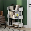 Furinno TURN-N-TUBE 3-Tier Freestanding Multipurposes Display Rack White/White