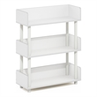 Furinno TURN-N-TUBE 3-Tier Freestanding Multipurposes Display Rack White/White