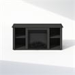 Furinno JENSEN No Heat Decorative Electric Fireplace TV Stand in Americano