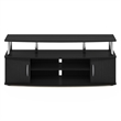 Furinno JAYA Large Entertainment Center Hold up to 55-IN Stainless Steel Tubes