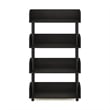 Furinno TURN-N-TUBE 4-Tier Freestanding Multipurposes Display Rack in Espresso