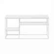 Furinno MORETTI Modern Lifestyle TV Stand for TV up to 50 Inch Solid White/White