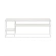 Furinno MORETTI Modern Lifestyle TV Stand for TV up to 65 Inch Solid White/White