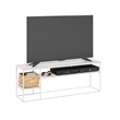 Furinno MORETTI Modern Lifestyle TV Stand for TV up to 65 Inch Solid White/White