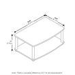 Furinno TURN-N-TUBE No Tools 2-Tier Elevated TV Stands in Stainless Steel Tubes