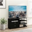 Furinno JAYA Simple Design TV Stand for up to 55-Inch with Stainless Steel Tubes